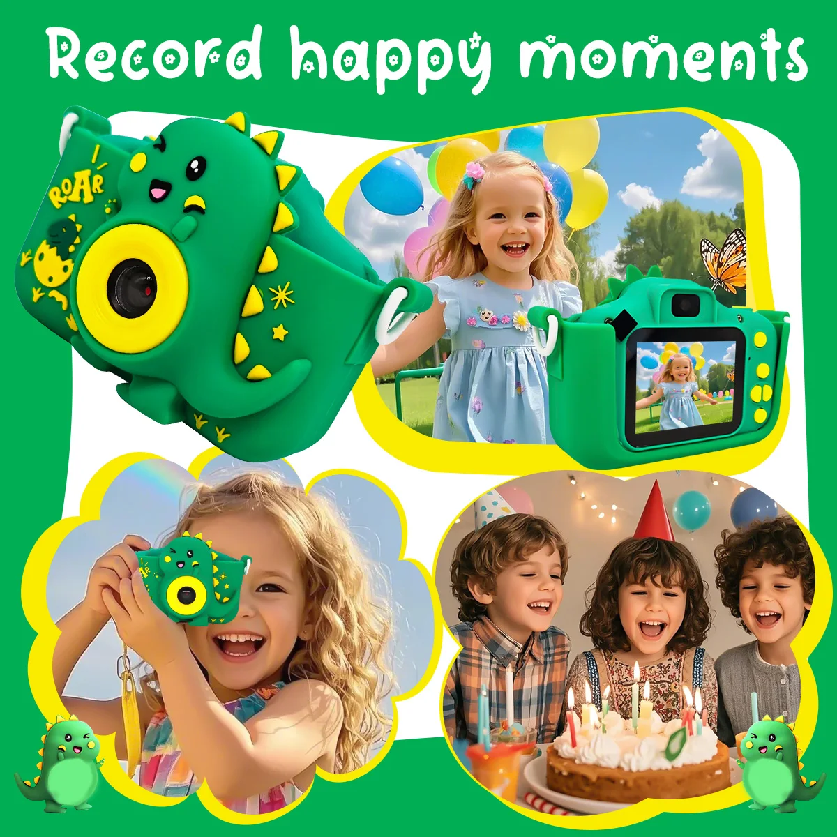 Cute Instant Digital Video Camera for Kids Birthday & Christmas Gift for Kids' Photography