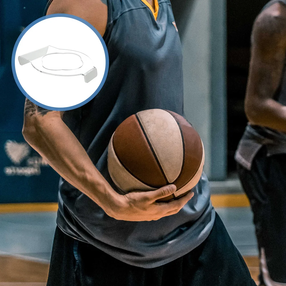 

1Set Basketball Display Holder Wall Mounted Acrylic Ball Rack Sports Ball Storage Organizer for Home Office Football Stand