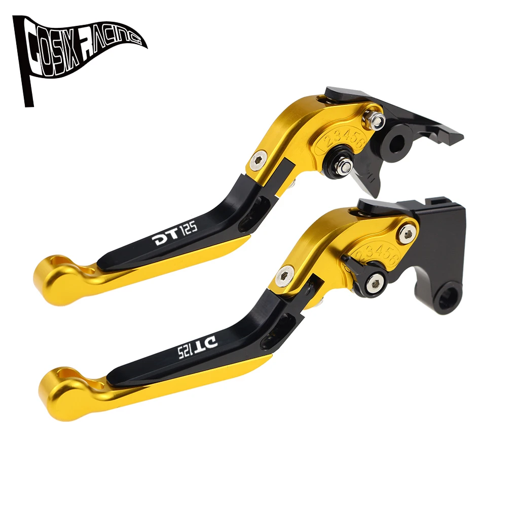 Fit For DT125 R DT125 RL DT125RL Motorcycle CNC Accessories Folding Extendable Brake Clutch Levers Adjustable Handler Set