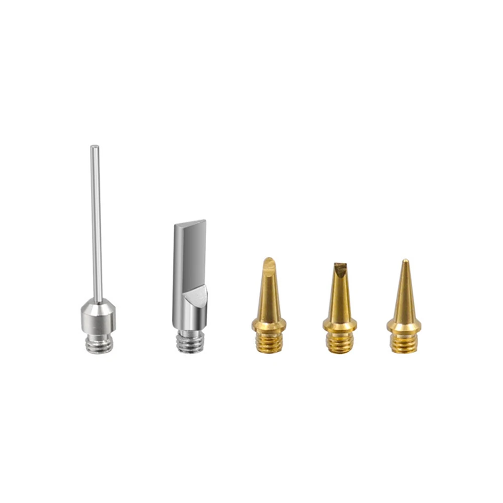 

Soldering Tips Soldering Iron Tip Kit Torch Pen Replaceable Tool 5pcs Set Gas HS-1115K Head Welding Power Tools
