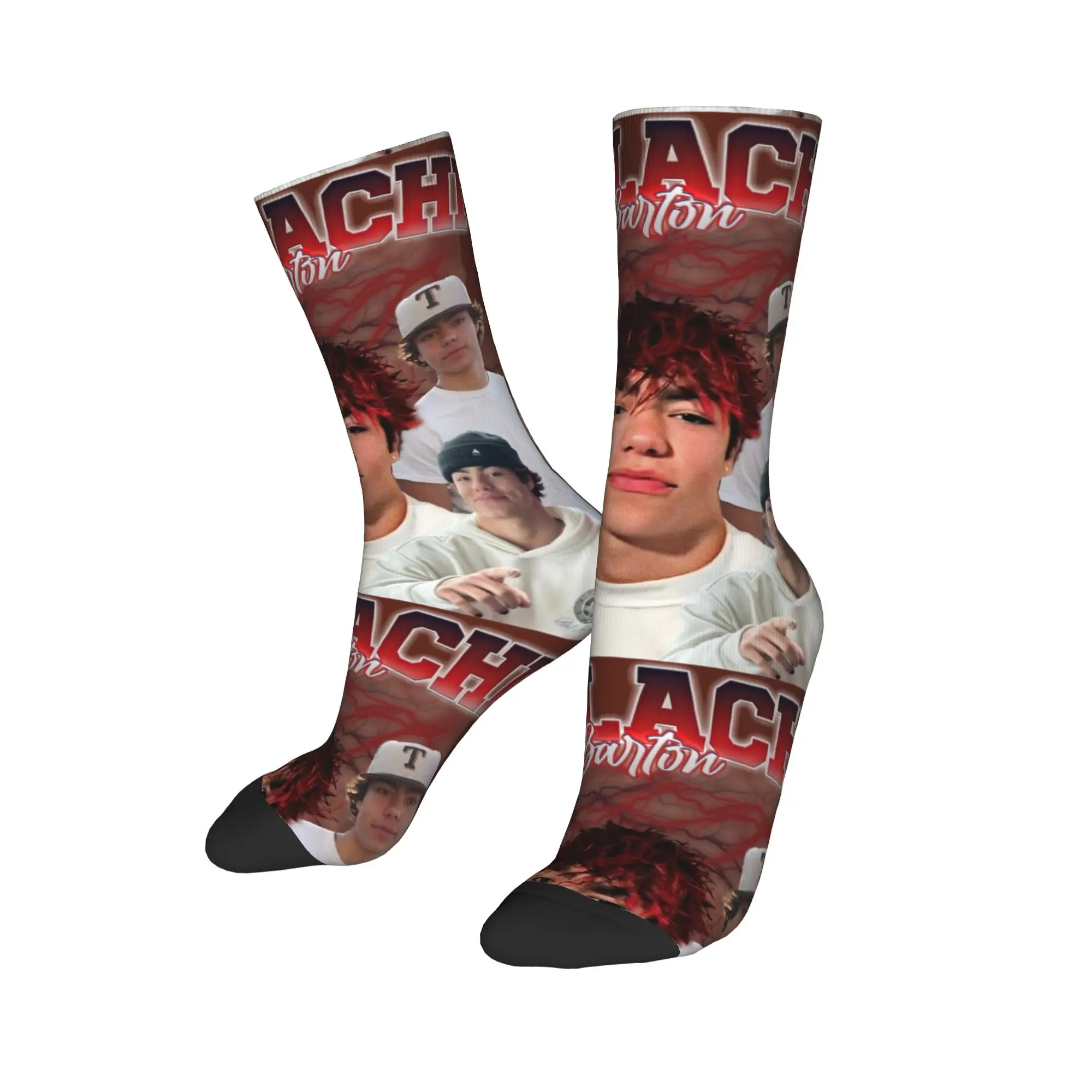 Feliz engraçado meias masculinas casuais malachi barton retro meia poliéster esporte meias femininas primavera verão outono inverno,