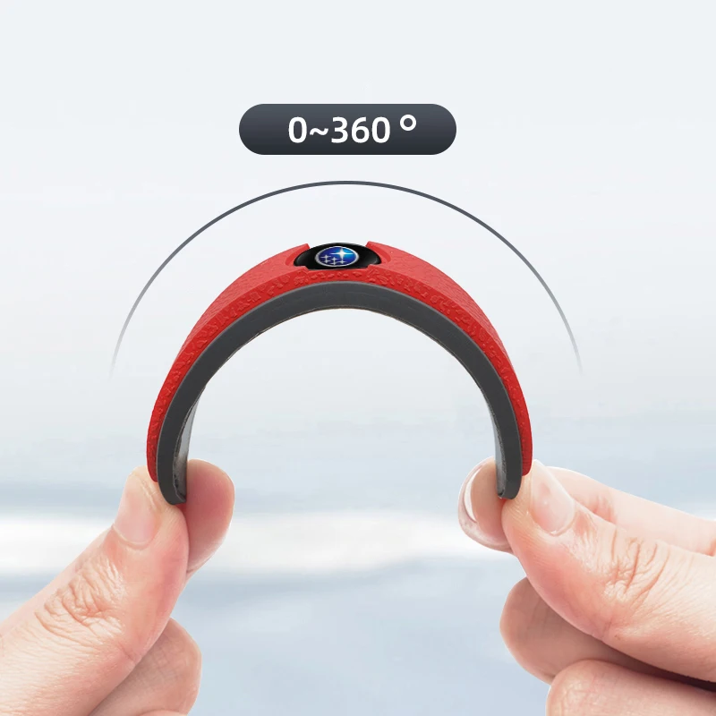 4 قطعة المطاط المضادة للتصادم قطاع باب السيارة مرآة الرؤية الخلفية حامي ملصقات لسوبارو Crosstrek فورستر Outback ليجاسي الصعود