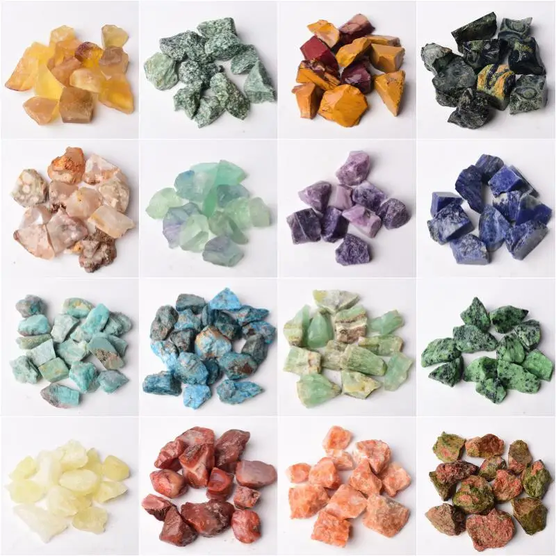 Natural Crystal Stone Irregular Raw Crystals Reiki Healing Stone Quartz Ore Mineral Ornaments Rock Specimen for Children Gifts