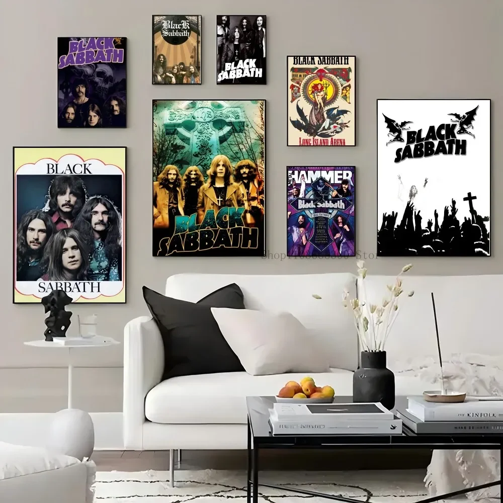 1PC Black Sabbath Heavy Metal Band Poster Paper Print Home Living Room Bedroom Entrance Bar Restaurant Cafe Art Painting