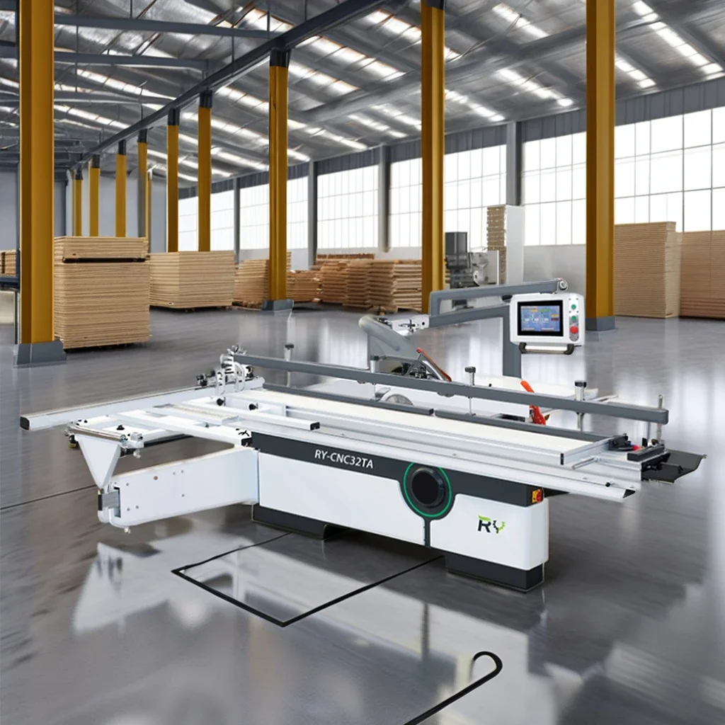 for High Precision Automatic Industrial CNC Cutting Wood Saw Machine New Condition Precision Sliding Table Motor