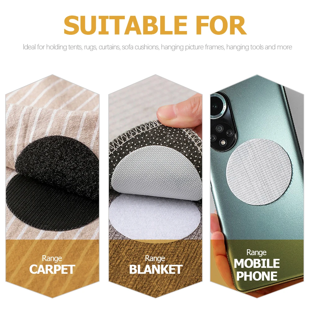 

50 Pairs Anti-Slip Fixing Pads Strong Adhesive Non Slip Tape For Rugs Carpets Sofas Floors Hardwood Mattress Pad Carpet Grippers