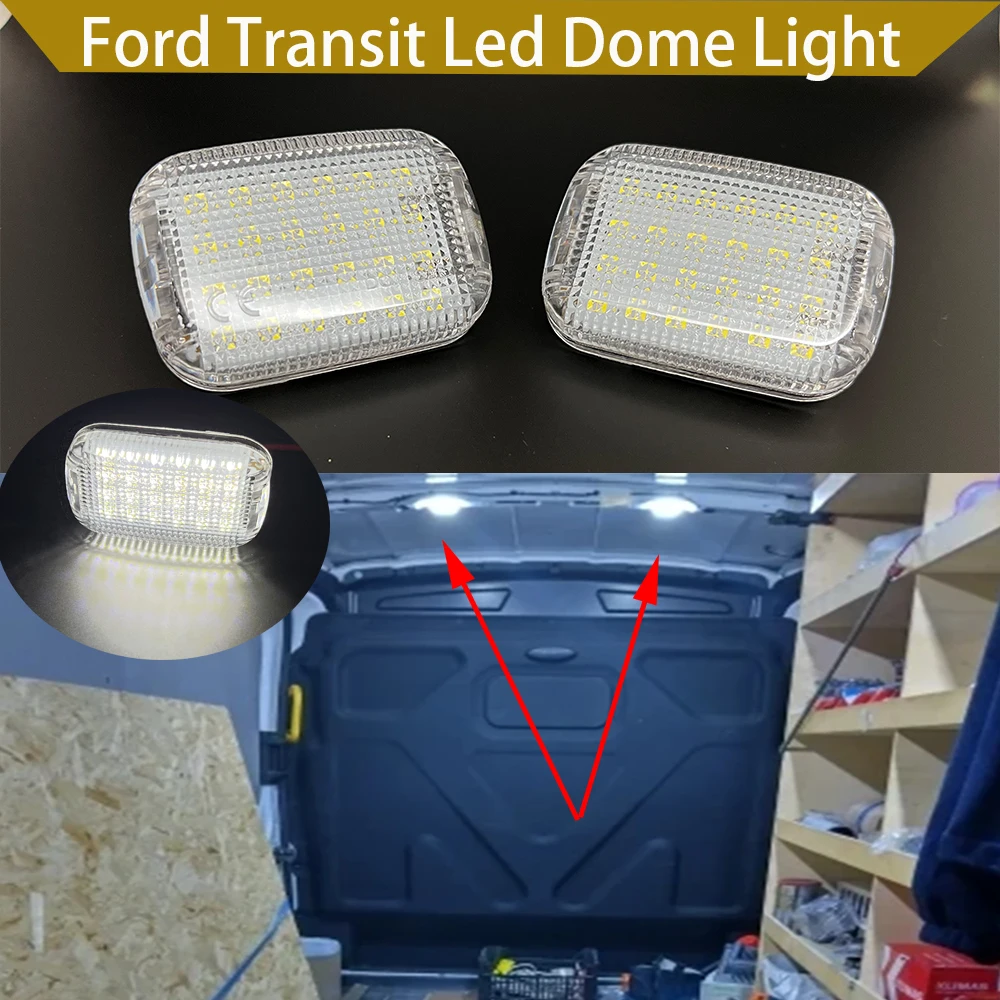 

2X для Ford Transit 150/250/350/350 HD Van Transit Connect 2015-2023 для Ford E-Transit 2022-2023 светодиодный внутренний грузовой купольный светильник