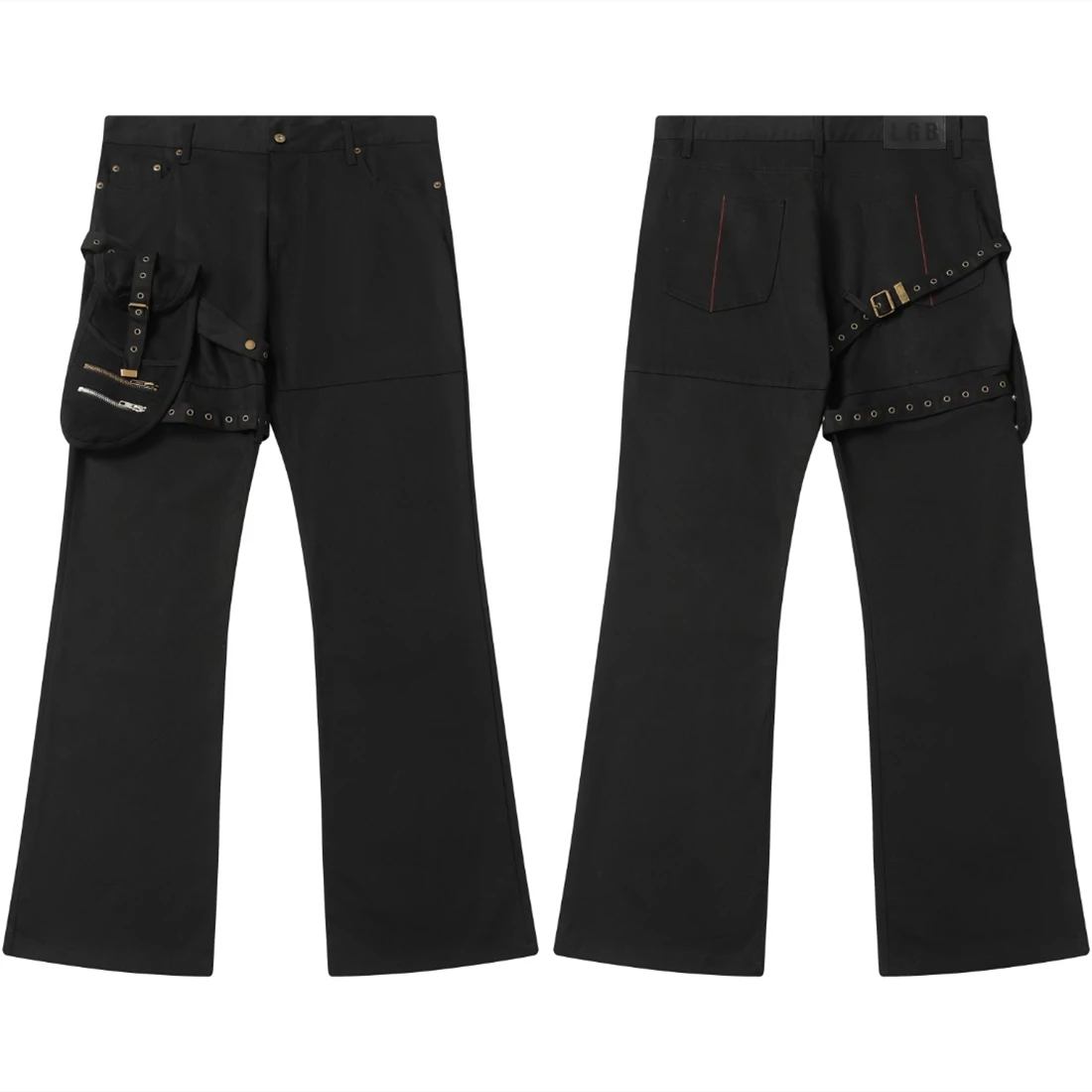 Celana Olahraga Antik Bertali Banyak Saku Hitam Celana Kargo Overall Serut Kualitas Terbaik Pria Wanita Jogger