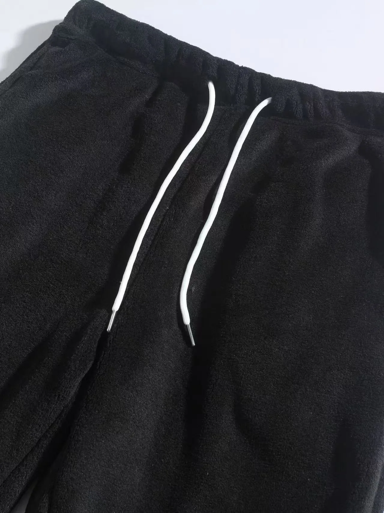 2025, Winter-Herren-Hoodie, Sporthose, einfarbig, warm, winddicht und kältebeständig, Sport-Set aus Wolle, lässiges Sport-Set, zweiteiliges Set – Detail 8