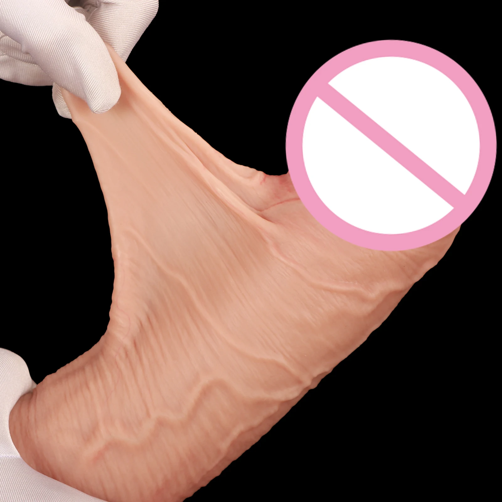 10.23in Big Realistic Silicone Sliding Dildos For Women Long Thick Skin Sliding Suction Cup Dildo Dick Adult Sex Toy Big Penis