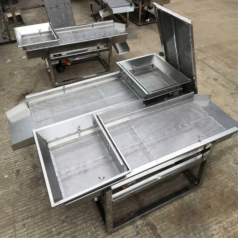 Vibrating Screen Small Industrial Stainless Linear Electric Dynamic Vibration Sieve Sand Sieve Powder Sieve Machine