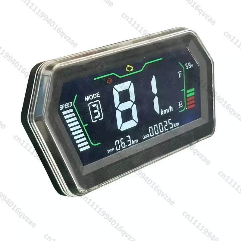 Controller Speedometer LCD Adjustable CAN Communication One Line Communication Electric Scooter LCD Instrument 72V96V