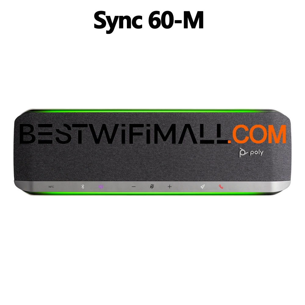 Poly Sync 60-M Smart Speakerphone Up to 30 M, +USB-A to USB-C Cable Bluetooth