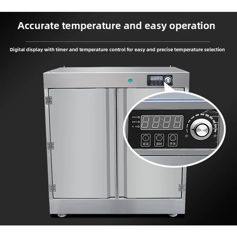 Hotel Meal Insulation Cabinet, Stainless Steel Dry Wet Food Storage Box, Insulated Distribution Cart for Catering