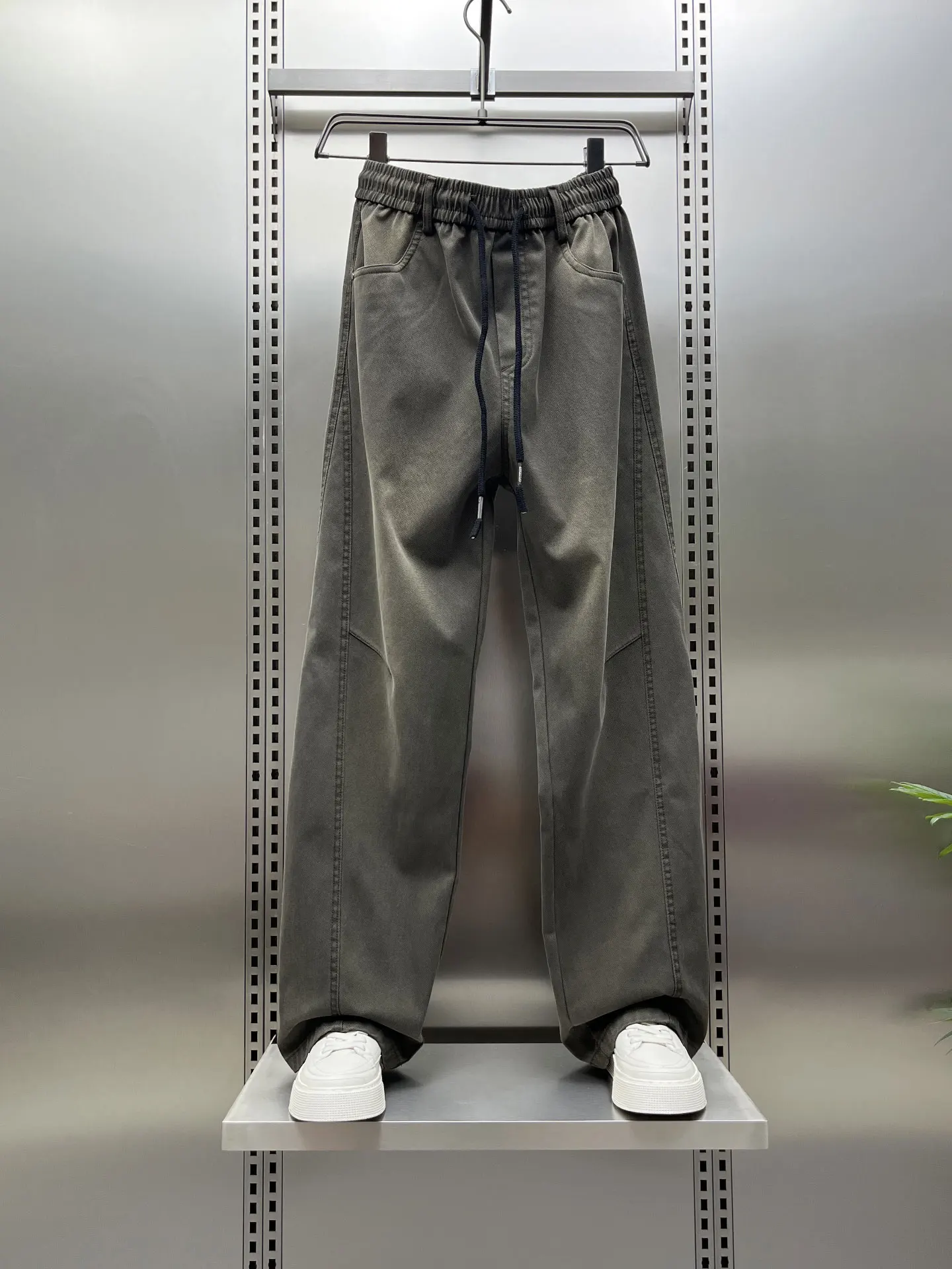

Loose American Sle Straight Leg Casual Pants Men's Autumn Versatile Wide Leg Pants Youth Simple Match Long Pants