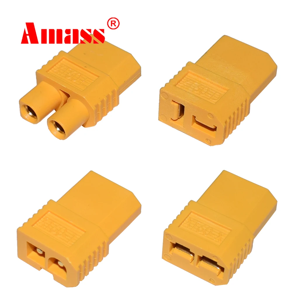 Amass XT60 Male to Connector Deans T/Tr / EC3 /Big Tamiya Plug Female Converter Adapter for RC Lipo Battery