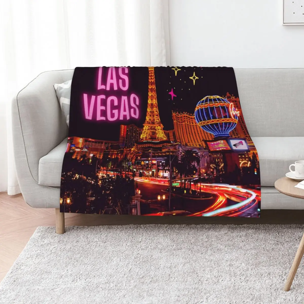 I LOVE LAS VEGAS Throw Blanket Soft Furrys Blankets For Sofas Beautifuls Beach Loose Blankets