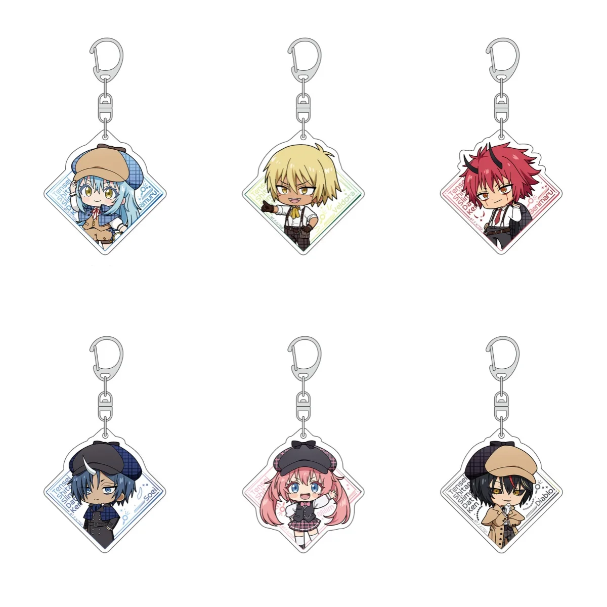 

Anime That Time I Got Reincarnated as a Slime Acrylic Keychain Pendant Bag Car Keychain phone present Firend Christmas Gifts