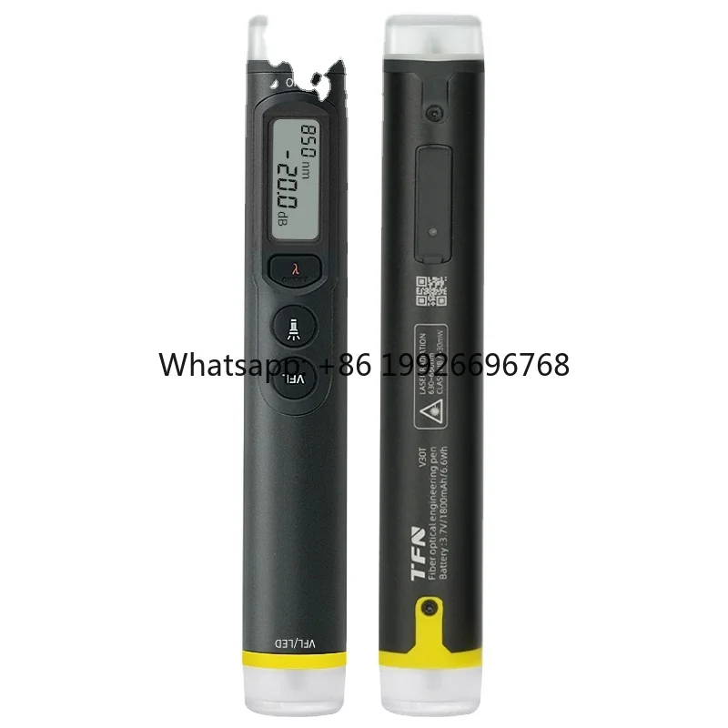 

V20T/C Fiber Optic Tester Laser Light 20KM VFL Visual Fault Locator OPM Fiber Optical Power Meter