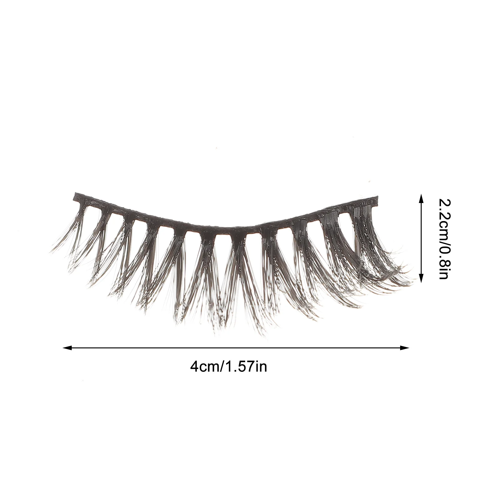 8Pairs Makeup Eyelashes False Lashes Thick Natural Finish Lightweight Non-Irritating for All-Day Wear Suitable for Photoshoots