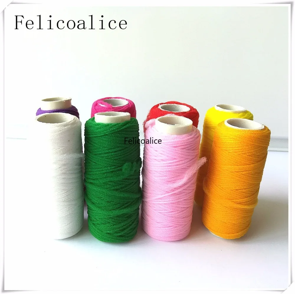 10pcs/lot Coil Cord/Elasticity Yarn Used For DIY Nylon Stocking Flower Making Supplies Wedding Decoration DIY Wreath Gift Craft