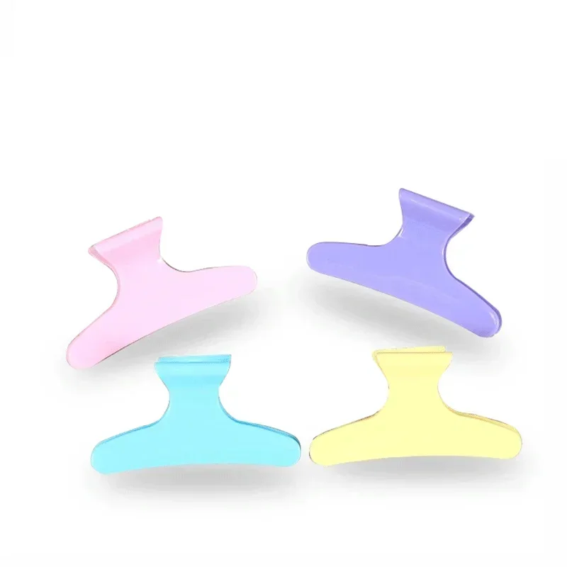 

Plastic Claw Hair Clips, 4pcs/Pack, Colorful Butterfly, Hairdressing Section, Pro Salon Styling Tools Accessories, DIY Home