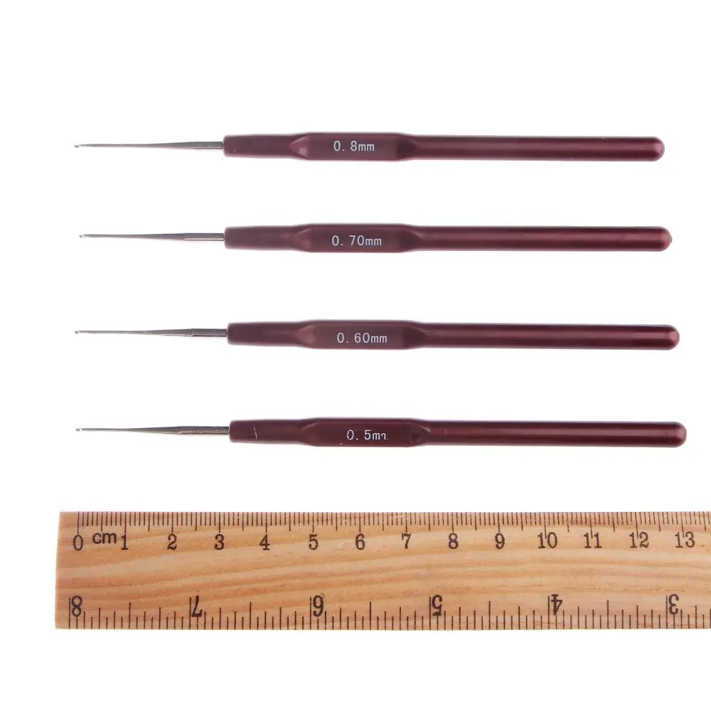 Sewing Tools for Making Dreadlock Braiding Hair Micro Hook Braid Maintenance Knitting Hooks Dreadlock Crochet Needle Braiders
