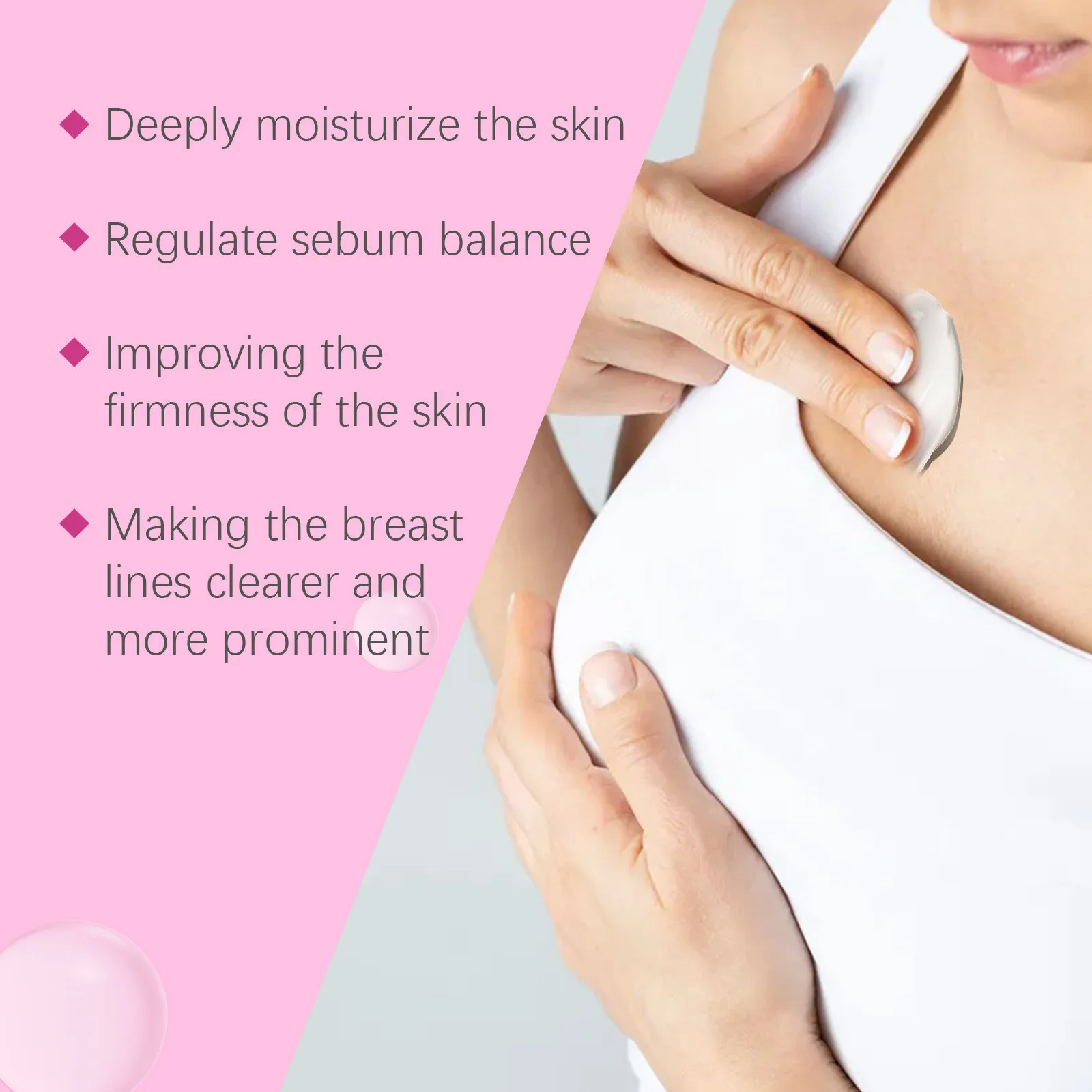 Breast Enlargement Massage Cream Increase Breast Elasticity Improve Sagging Moisturizing Tighten Chest Firming Butt Plump Cream