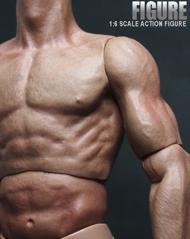 1/6 스케일 S001 ZC 장난감 남성 몸체 피규어 군사용 가슴 근육질 12인치 군인 액션 피규어 헤드 장난감