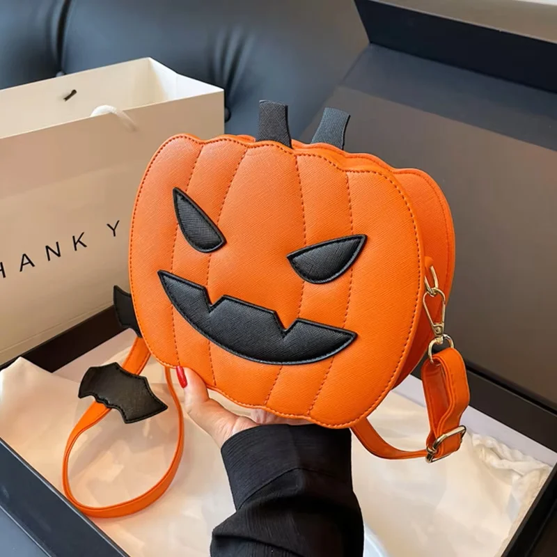 

Оригинальный дизайн, забавная сумка с тыквой на Хэллоуин для женщин и девочек, креативная универсальная сумка через плечо, женская сумка в корейском стиле, сумка для телефона