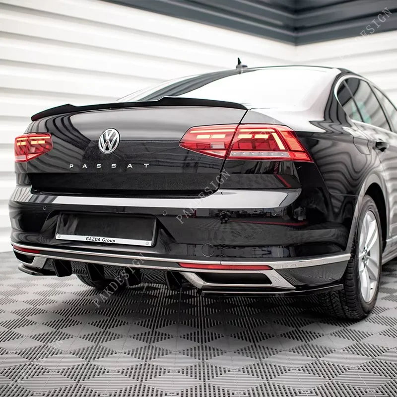 

Rear Trunk Boot Roof Lip Spoiler Splitter for VW Passat B8 Passat B8 Facelift 2014-2023 Rear Roof Wing 1:1 Maxton Style Body Kit