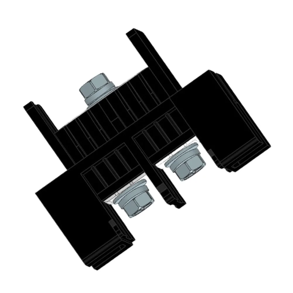 5Pcs Copper Terminal Block Red/Black High-Purity, Transparent Dust-Proof Cover Flame-Retardant PA For High Current