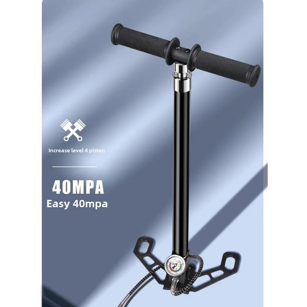 PCP مضخة يدوية 4 المرحلة 30Mpa 4500PSI ارتفاع ضغط PCP الهواء بندقية ملء مضخة الركاب لبنادق الهواء الألوان ملء الإطارات