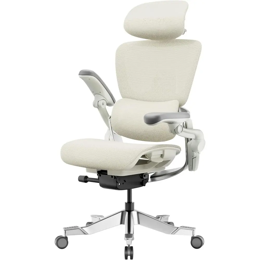 

Premium Ergonomic Office Chair - Comfortable Desk Computer Chair with Adjustable Back Support, Swivel Wheels, Flip-up Arms, Mesh