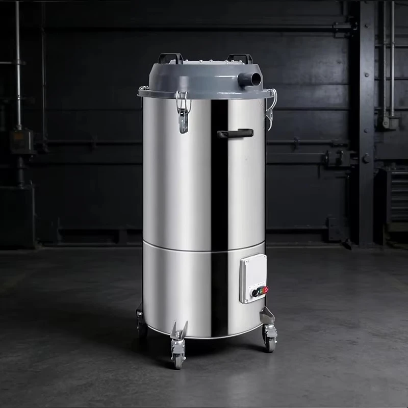 F-E Series 380V Visible Sunroof Stainless Steel Three-phase Industrial 7500W Anti-static Filtration CE Vacuum Cleaner