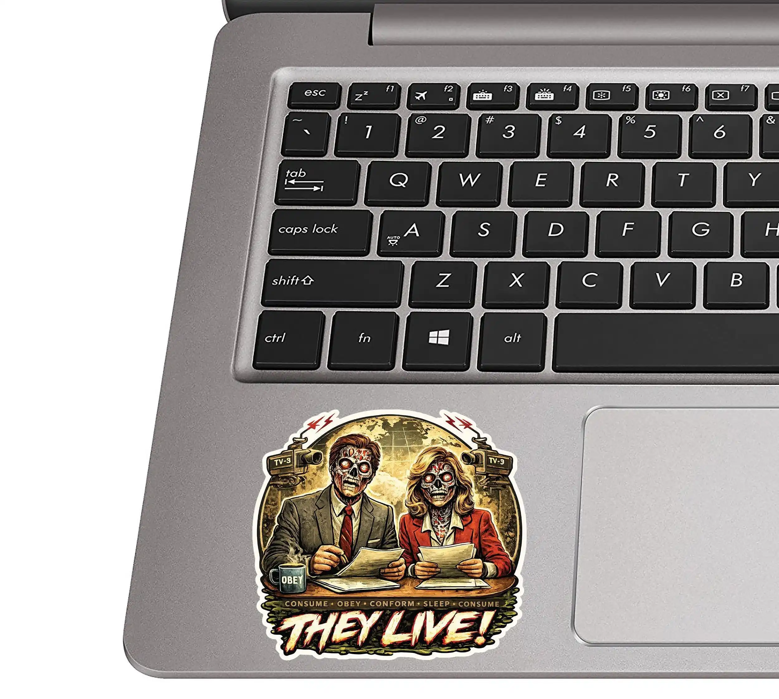 Retro Sci-Fi Movie Broadcasters Vinyl Car Sticker Waterproof Decal for Car Window and Laptop Decorative Graphic