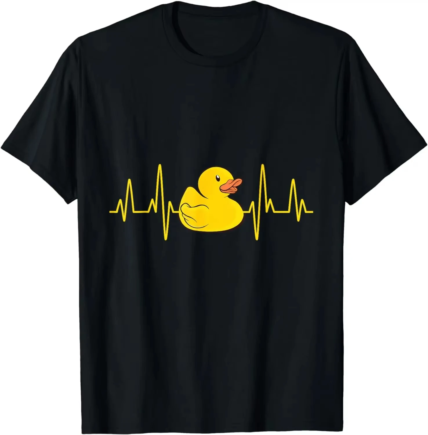 Funny Bird Heart Duck T-shirt Women Men Cotton Graphic Print Short Sleeve Cute Casual Retro Streetwear Top Summer 2026 Hot Sale