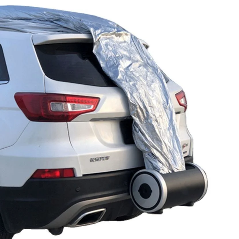Fully Automatic Car Cover New Silver Coated Remote Control 90% UV Protection Rainproof Snowproof Snowproof