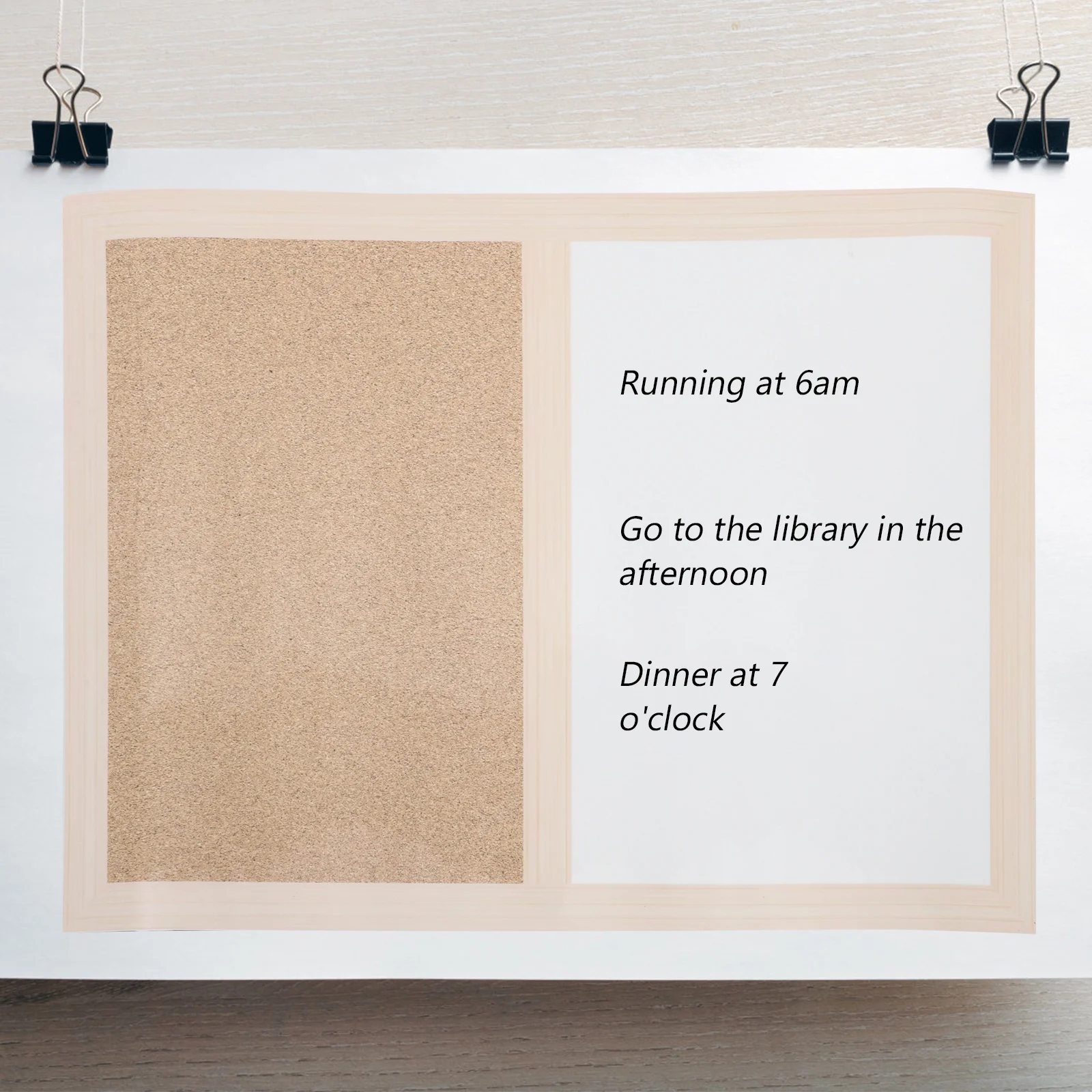 لوحة مذكرة بيضاء متعددة الوظائف من الفلين، لوحة رسائل جدارية للصور، خفيفة الوزن ومقاومة للاهتراء لديكور المنزل والفصول الدراسية والمكتب