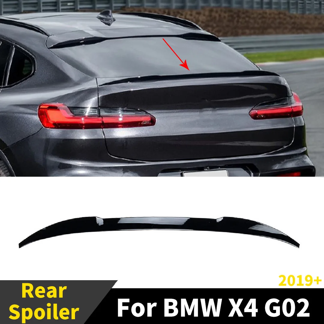 

Rear Trunk Spoiler Wing Tail Racing Deflector Splitter Airfoil Styling Air Tuning Decoration Boot Lip For BMW X4 G02 2019+ Trim