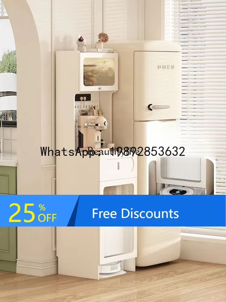 

HH 02Small living room wall small narrow vertical cabinet storage kitchen refrigerator significant other cabinet