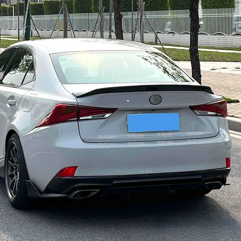 For Lexus IS200 IS250 IS350 IS300 2013-2019 Real Carbon Fiber/FRP AR Style Rear Trunk Lip Spoiler Body Kit Accessories