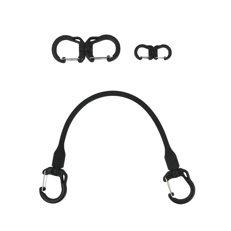 New Outdoor Sports Multifunctional Elastic Double Head Hook Bunge Key Clip Backpack Hanging Point Expansion Strap Buckle