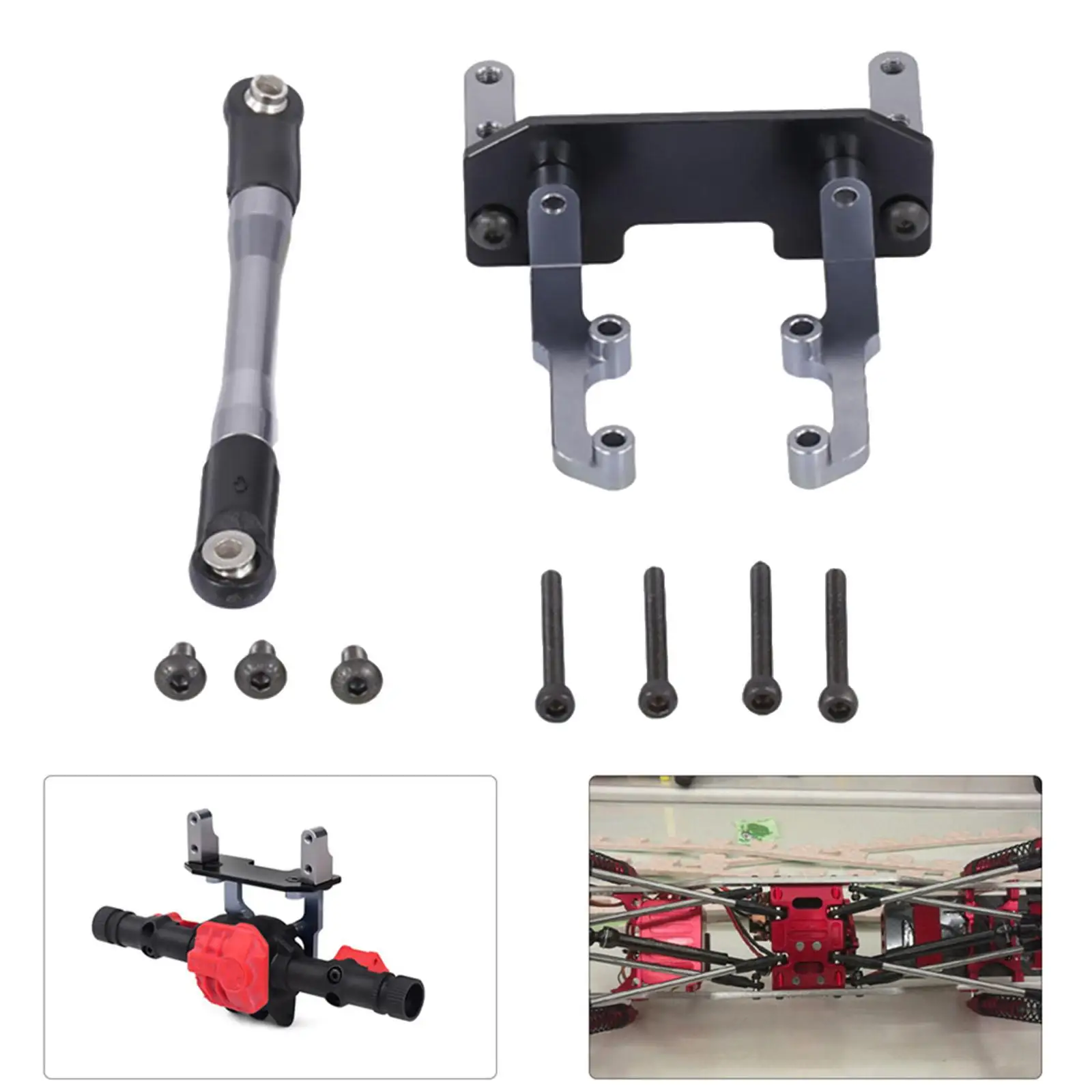 Soporte de servo para Axial SCX10 II 90046 Ar44 1/10 RC Crawler