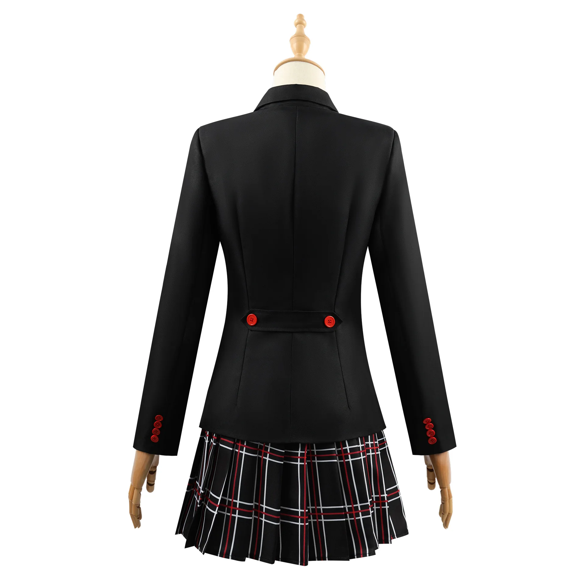 Persona 5 Kasumi Yoshizawa Costume Cosplay School Badge Suit JK Uniform Dress Halloween Party Role Play Outfit per Afult Girls