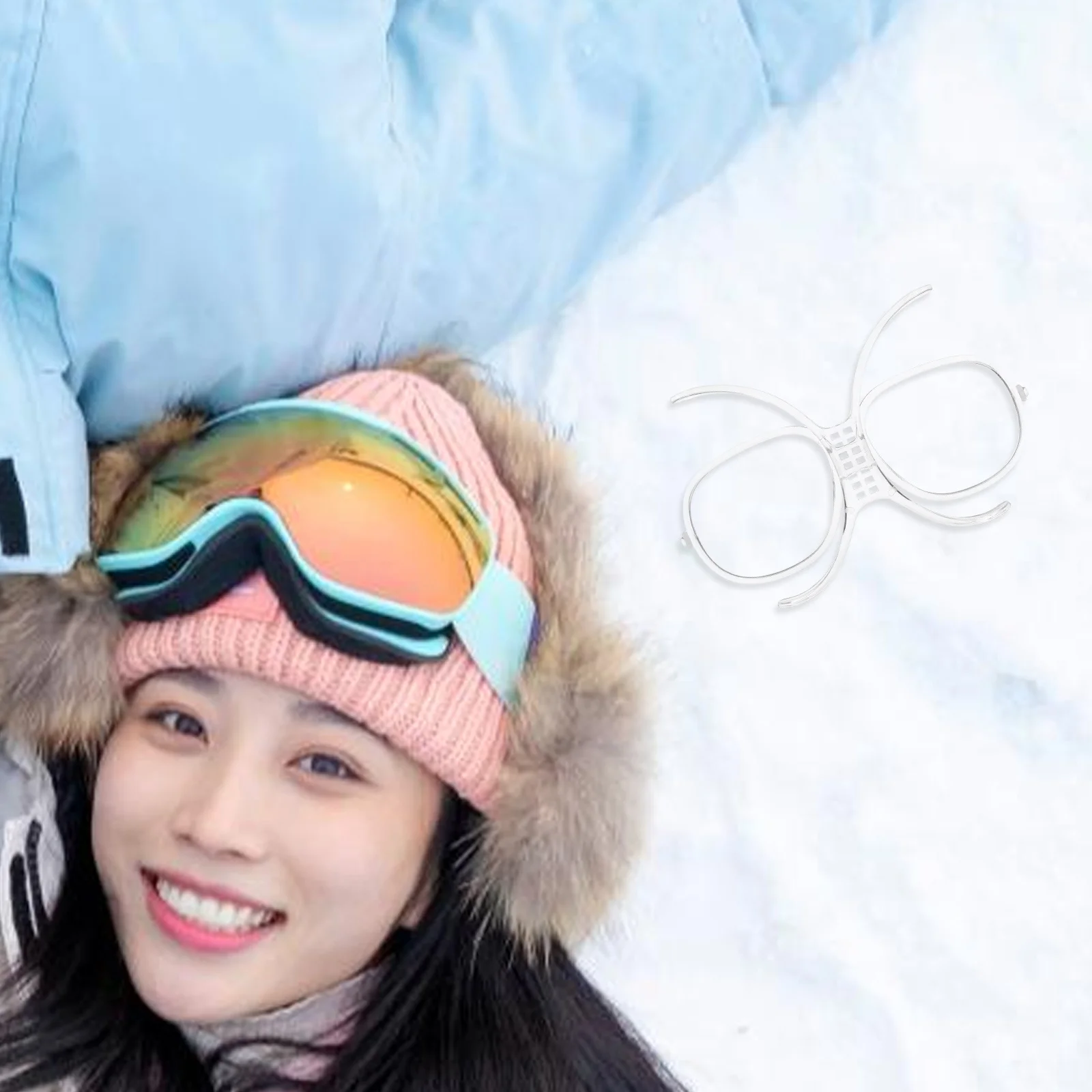 Armação de inserção de óculos universal para esqui e snowboard lente interna anti-vento resistente ao impacto para óculos