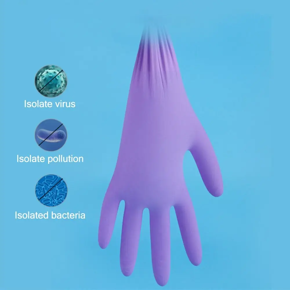 10 Pairs Nitrile Kids Working Gloves Multi-purpose Multicolor Disposable Gloves Wear Resistant Drawing Painting Camping