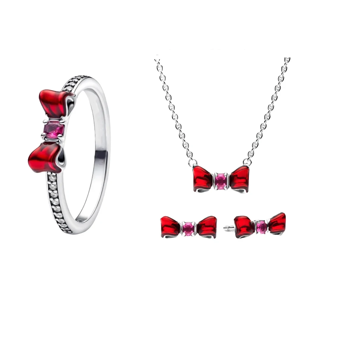

3 шт. комплект ювелирных изделий из стерлингового серебра 925 пробы для женщин, кольцо с цирконием в форме сердца, серьги, ожерелье, Лидер продаж, оригинальные женские ювелирные изделия своими руками, подарок