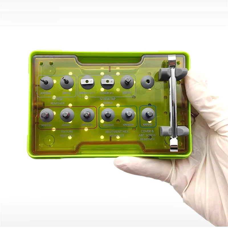 Dentistry Dentium XIH Help Kit Dental Implant Fixture Fractured Screw Removal Set Abutment Cover Screw Remover Dental Tools