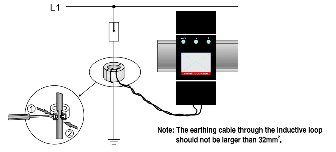 Impulse Counter Counting The Time Of Current Discharge By Surge Protective Device lightning strike counter surge counters